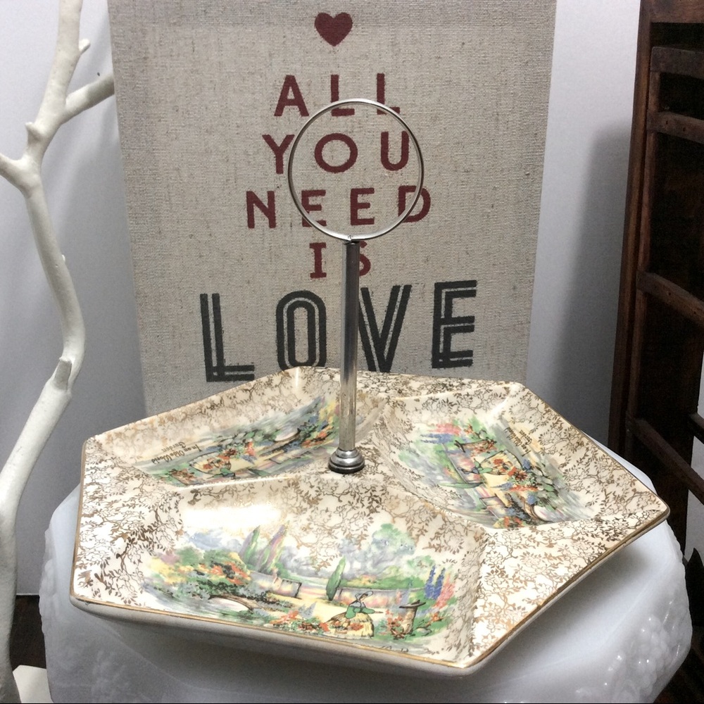 Vintage High Tea English serving dish